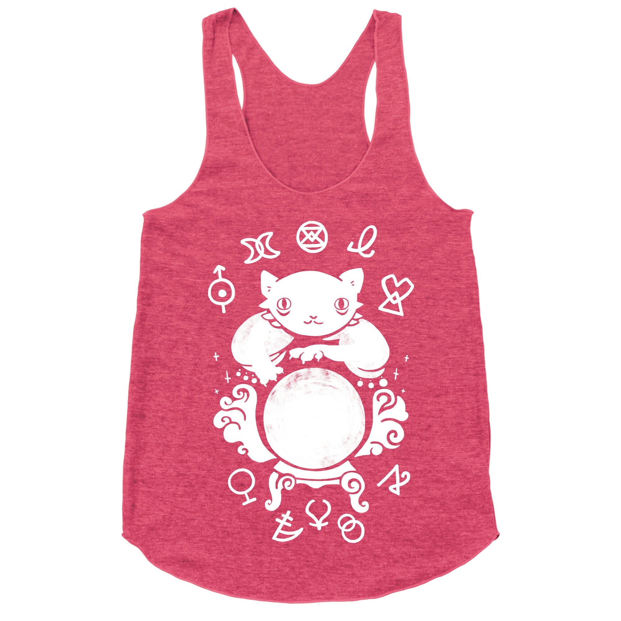 Lucky Tarot Cat #13 Racerback Tank